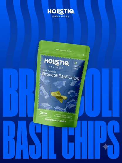 SLOW ROASTED BROCCOLI BASIL CHIPS (60 g)