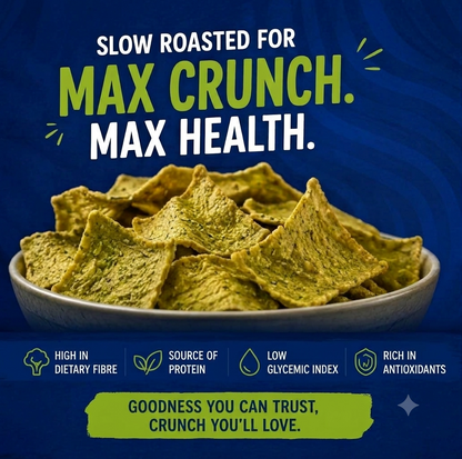 SLOW ROASTED BROCCOLI BASIL CHIPS (60 g)
