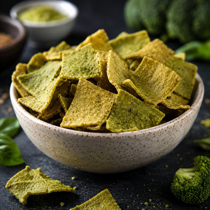SLOW ROASTED BROCCOLI BASIL CHIPS (60 g)